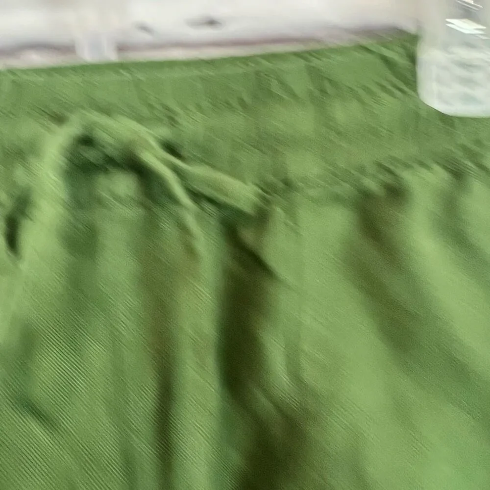 J. Crew‎ Women's Drawstring Shorts 2XS Olive Green Casual Summer linen
